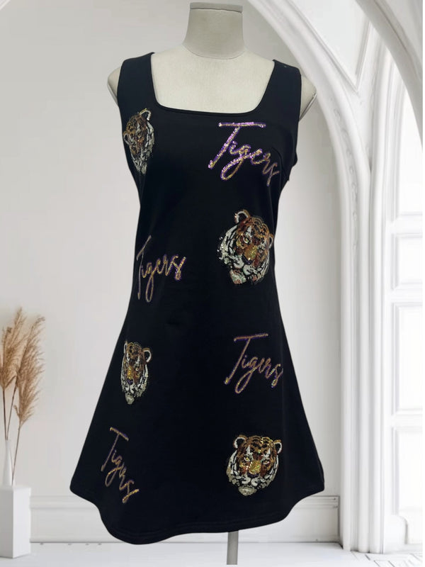 Sequin Tiger Dress Custom JA Design
