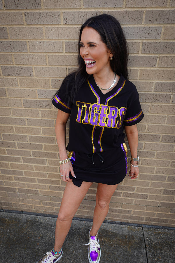Sequin Tigers Jersey-EXCLUSIVE JA DESIGN