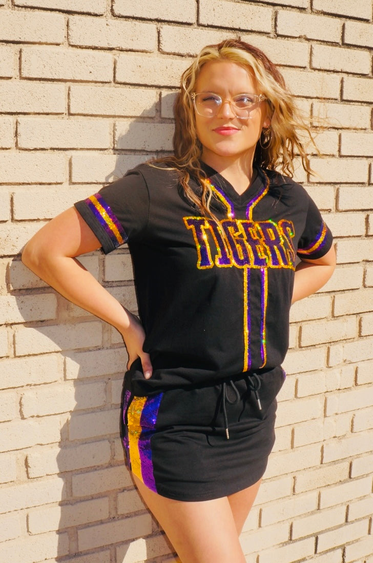Sequin Tigers Jersey-EXCLUSIVE JA DESIGN