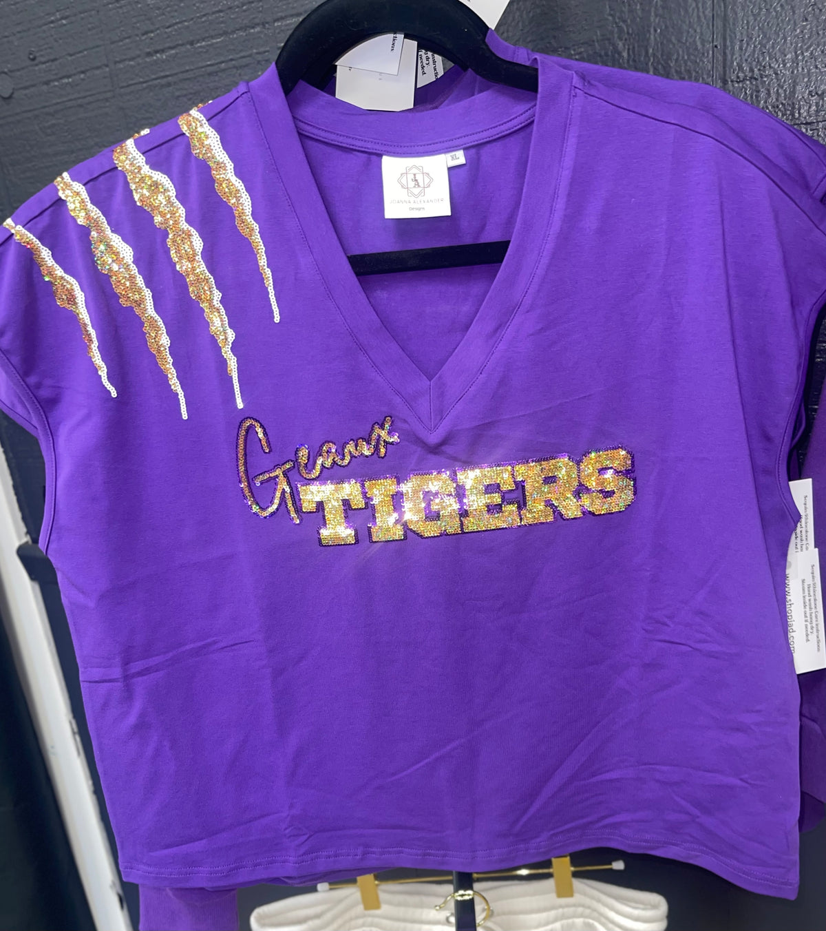Sequin GEAUX Tigers T-Shirt