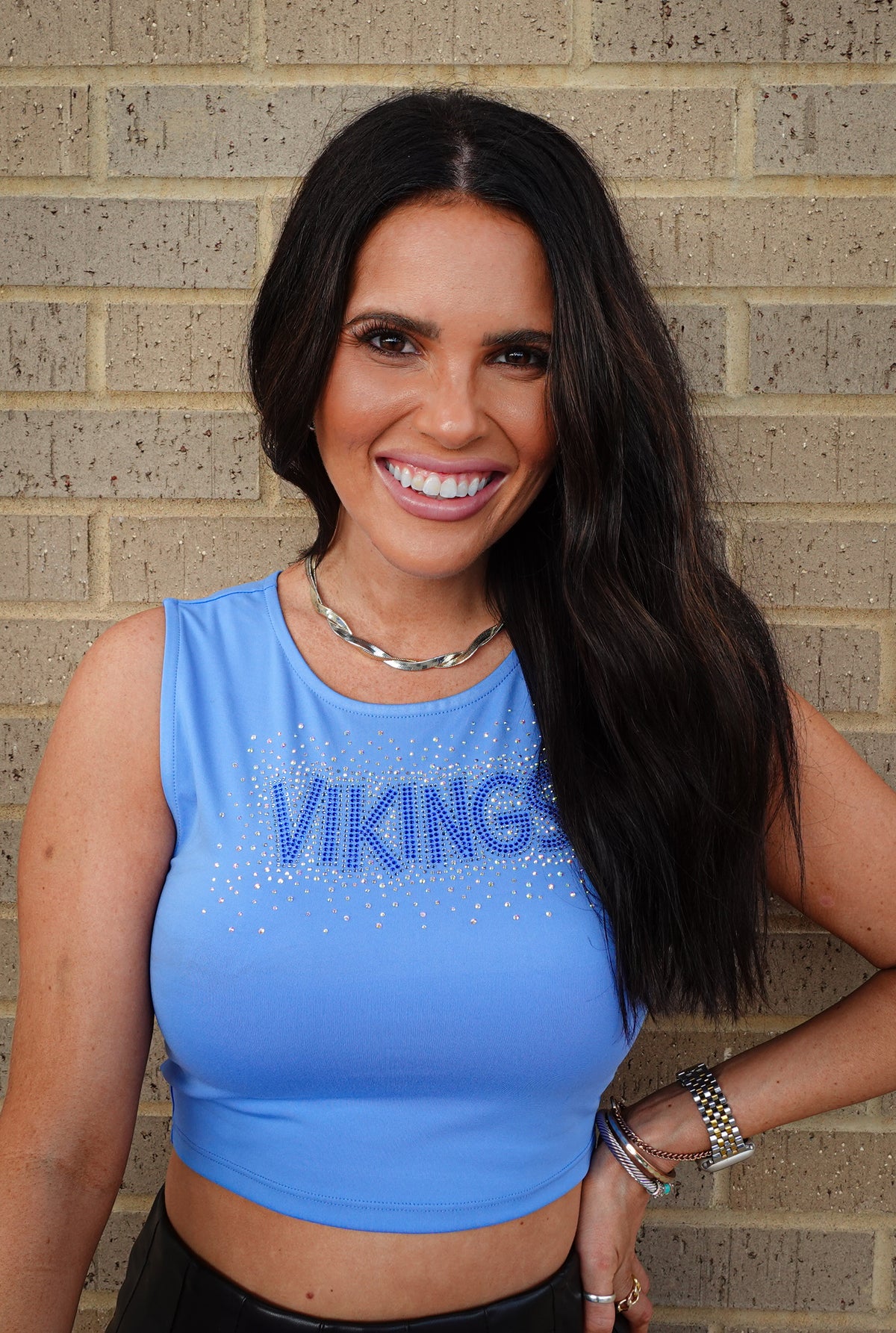 Vikings Rhinestone Yoga Tank