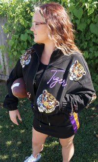 All Over SEQUIN Tigers Jacket- EXCLUSIVE JA DESIGN