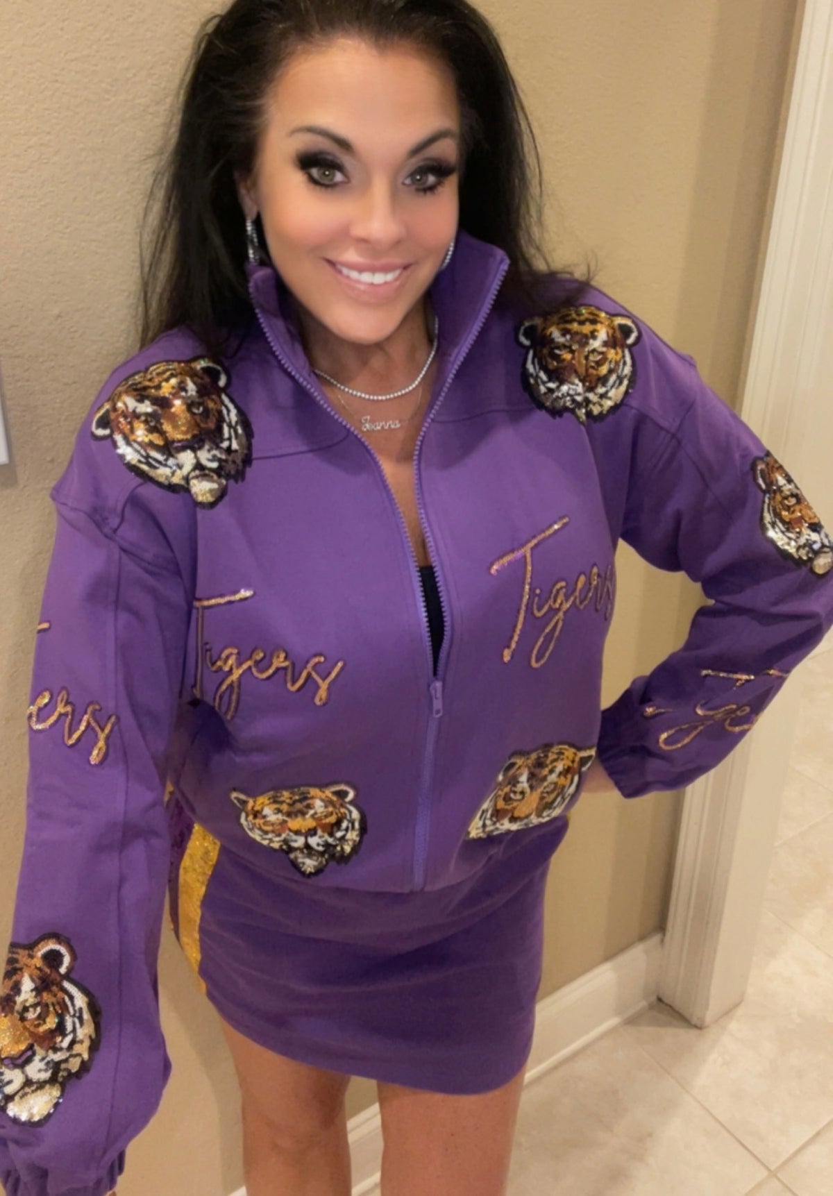 JA Design “TIGER PRIDE JACKET” Purple