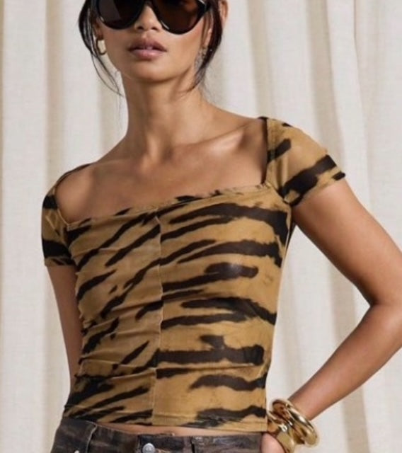 Sheer Tiger Top